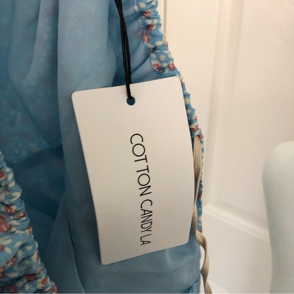 NWT Cotton Candy LA Blue Floral Dress - Picture 6 of 10